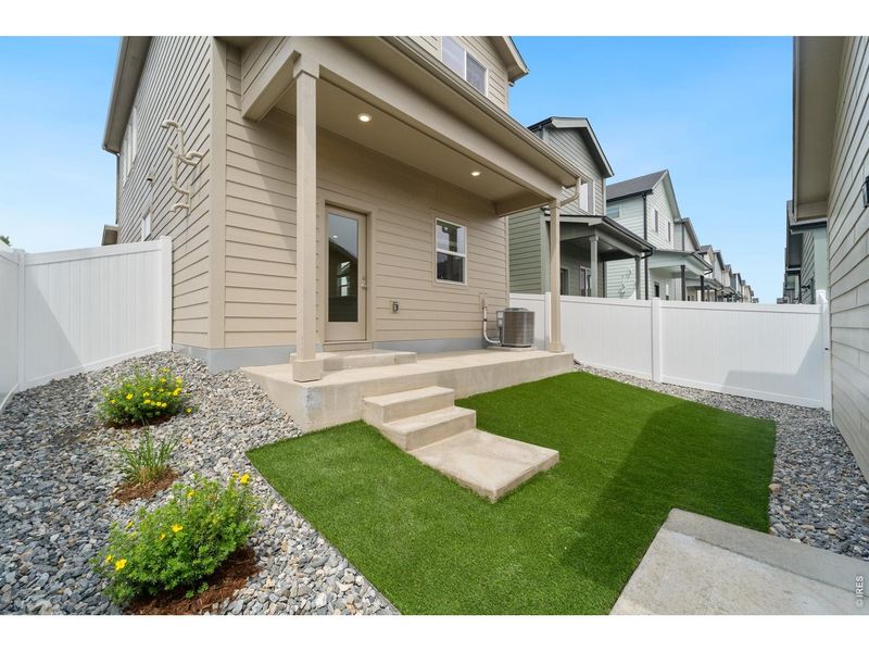 Exterior details and patio area of a home in Liberty Draw, Evans (Image 3).