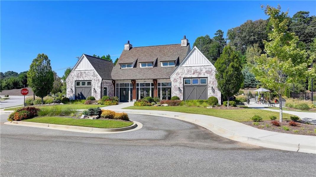 Front exterior of a new home in , Canton, GA, highlighting curb appeal (Image 24).
