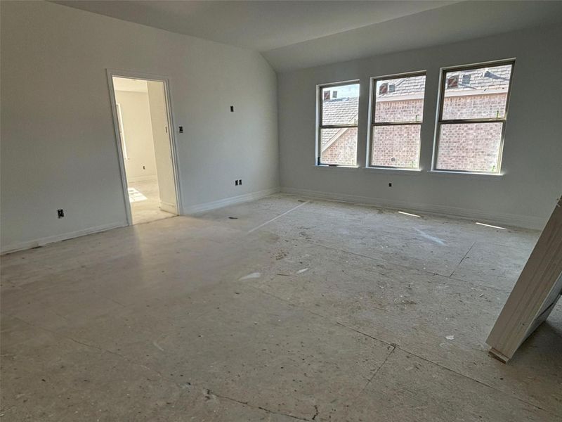 Actual progress of the home.