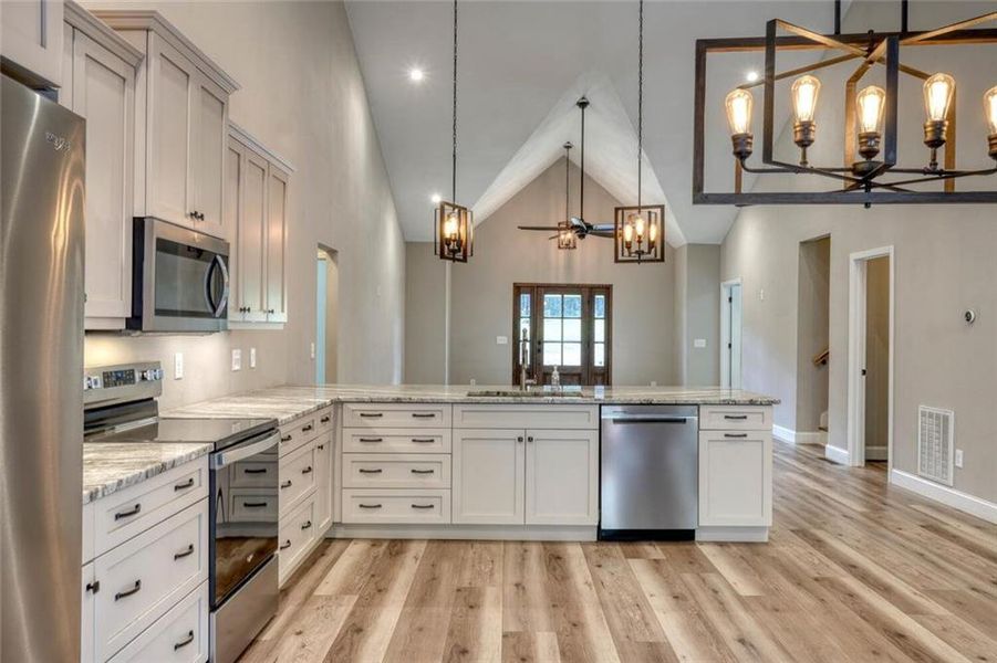 Furnished interior view inside a new home in , Blairsville (Image 10).