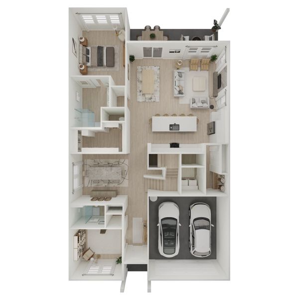 Image 17 representing the Santa Fe by K. Hovnanian® Homes in Oakwood at New Hampstead, Savannah, GA.