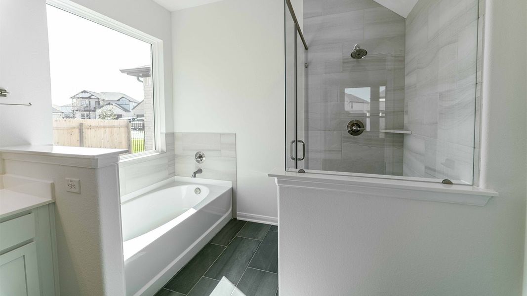 Furnished interior view inside a new home in Santa Rita Ranch, Liberty Hill (Image 8).