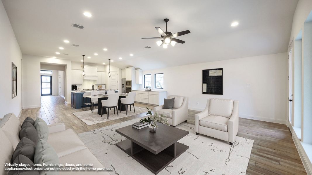 Furnished interior view inside a new home in Parkside On The River, Georgetown (Image 6).