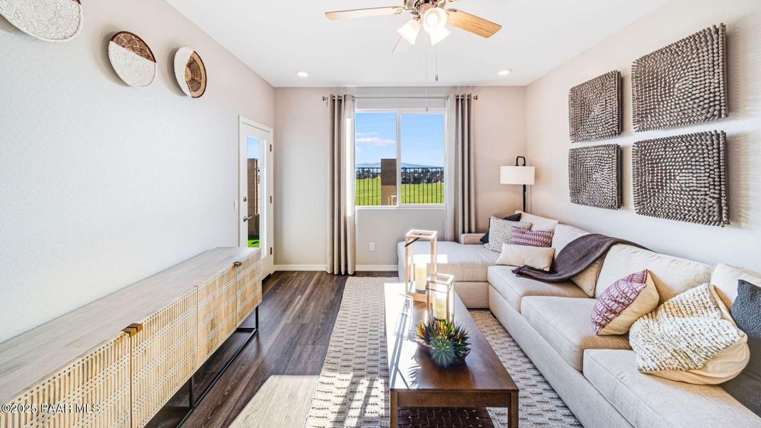 Furnished interior view inside a new home in South Ranch Southern Collection, Prescott (Image 13). Furnished interior view inside a new home in South Ranch Southern Collection, Prescott (Image 13).