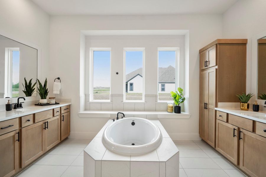 Furnished interior view inside a new home in Magnolia Bend, Rosharon (Image 39).