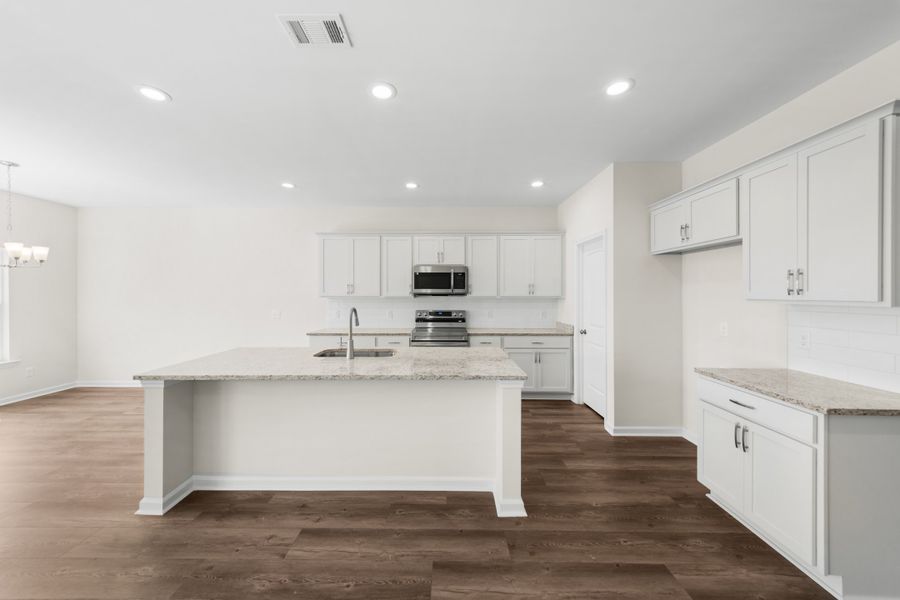 Furnished interior view inside a new home in Belair East, Statesboro (Image 7).