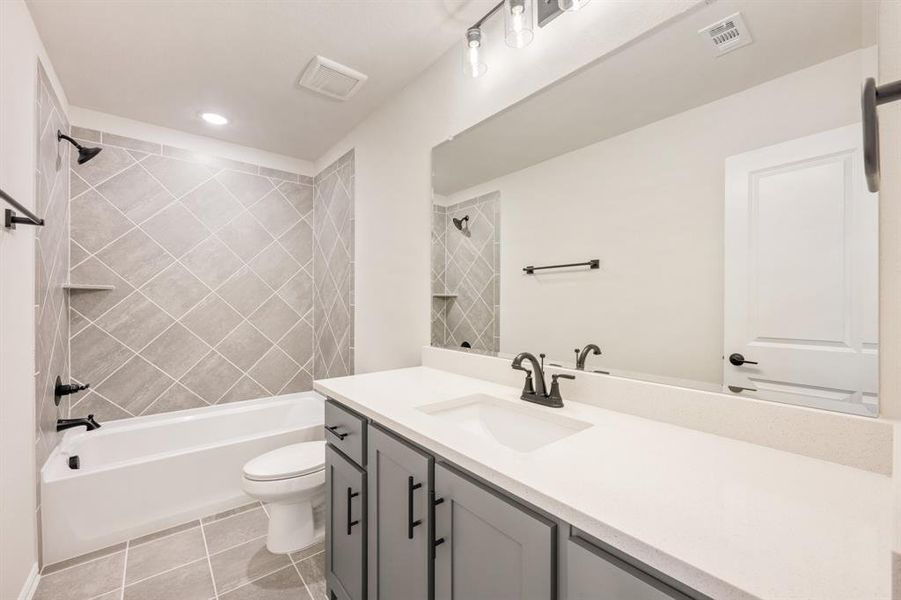 Furnished interior view inside a new home in The Oaks, Red Oak (Image 14).
