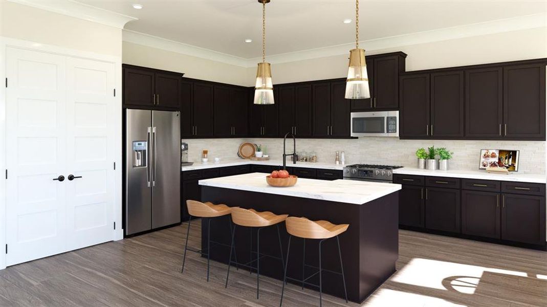 Furnished interior view inside a new home in North Square at Uptown, Celina (Image 8).