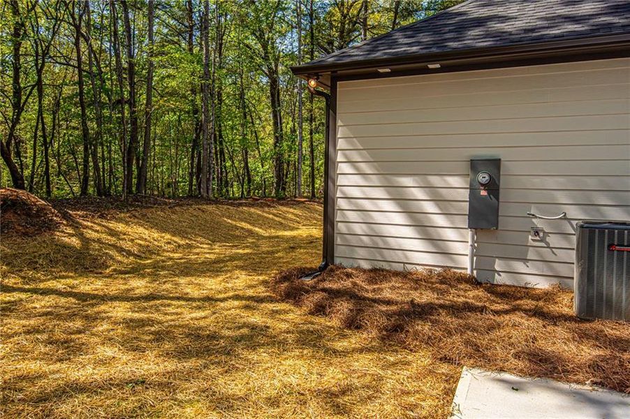 Exterior details and patio area of a home in , Dawsonville (Image 28).
