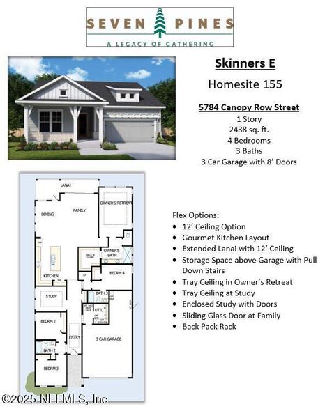 2D floor plan layout of this home in , Jacksonville, FL (Image 2).