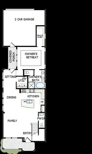 2D floor plan layout of this home in Walsh Cottage, Fort Worth, TX (Image 3). 2D floor plan layout of this home in Walsh Cottage, Fort Worth, TX (Image 3).