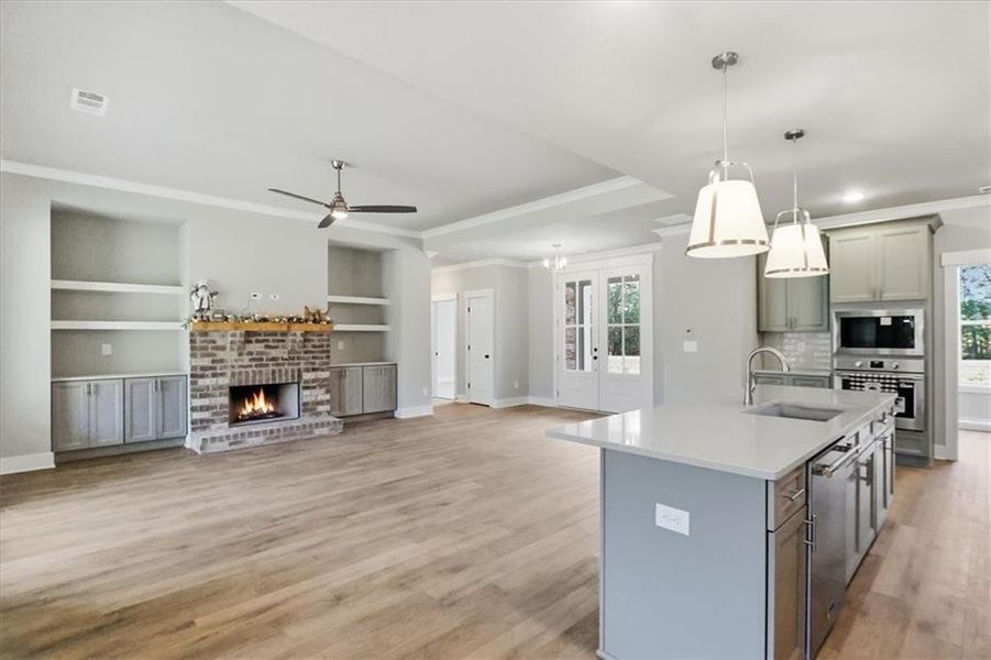 Furnished interior view inside a new home in , Statham (Image 16).