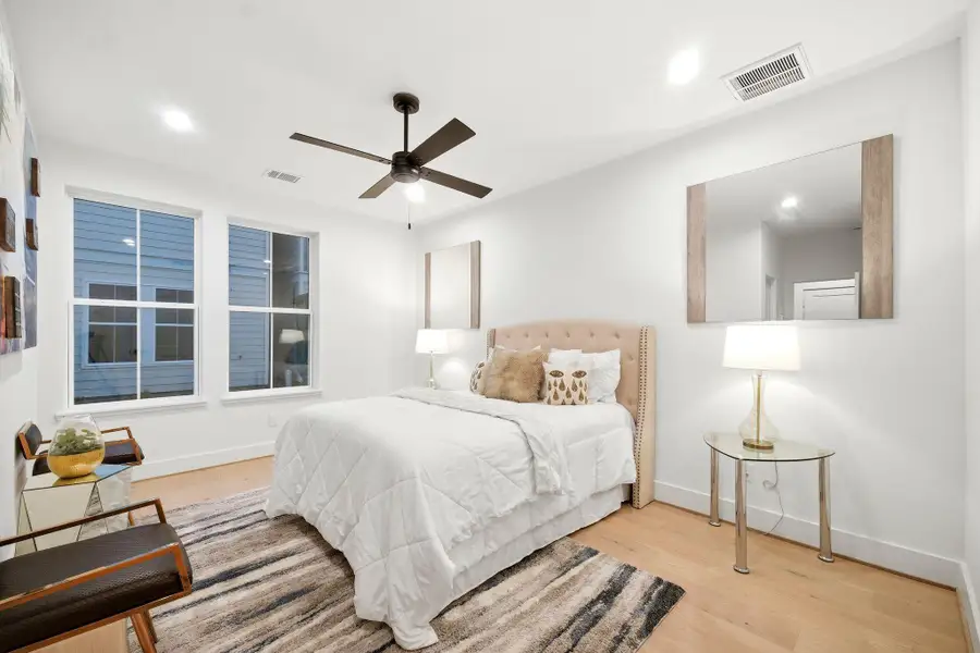 Furnished interior view inside a new home in , Houston (Image 8).