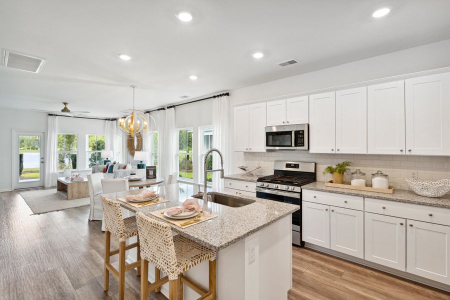 Furnished interior view inside a new home in Heron's Walk at Summers Corner: Carolina Collection, Summerville (Image 9). Furnished interior view inside a new home in Heron's Walk at Summers Corner: Carolina Collection, Summerville (Image 9).