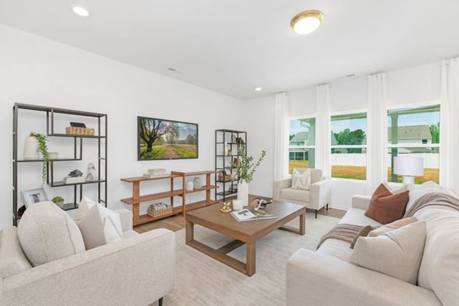 Representative furnished interior of a home built from the Wagner by True Homes in River Rock, Winston-Salem (Image 11).