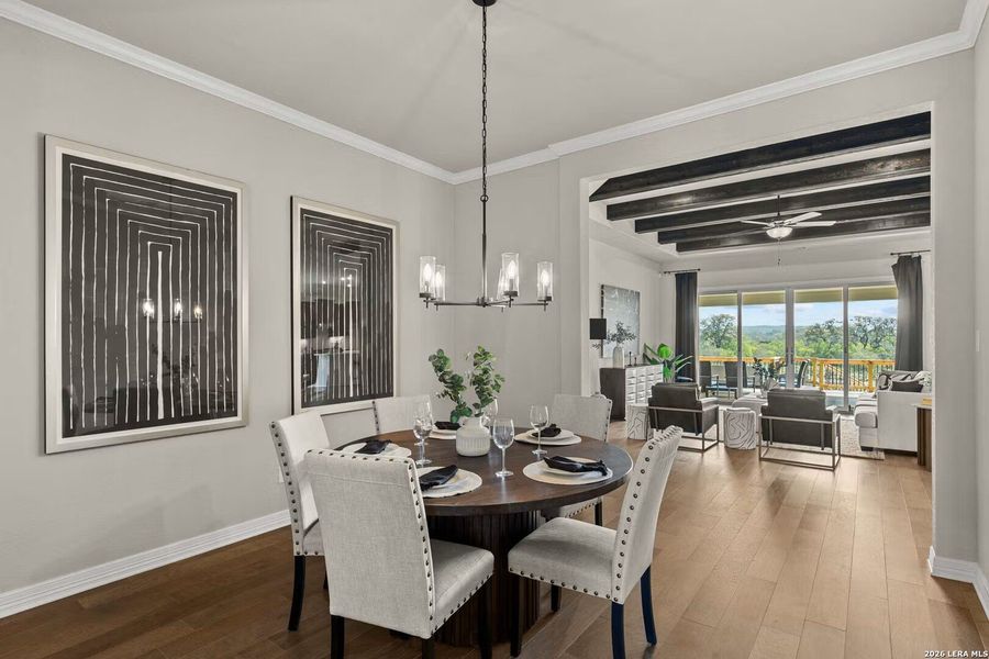 Furnished interior view inside a new home in Potranco Oaks, Castroville (Image 26). Furnished interior view inside a new home in Potranco Oaks, Castroville (Image 26).