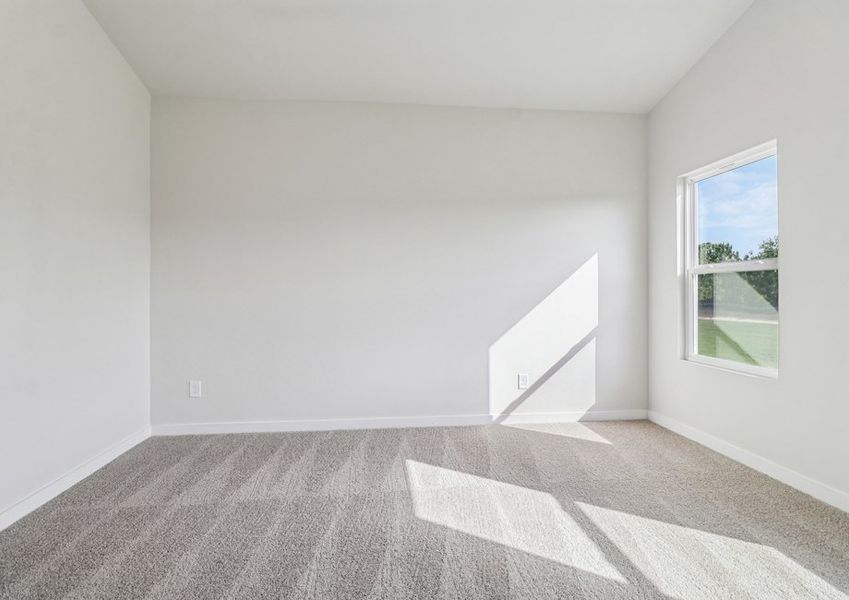 Each room has windows.