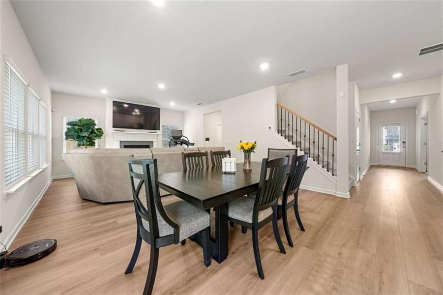 Furnished interior view inside a new home in Creekside at Oxford Park, Fairburn (Image 12).