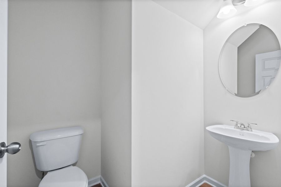 The Dove- Powder Bath. Home under construction, photo used for illustrative purposes only, colors and options will vary.