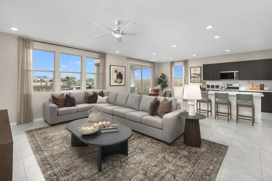 Representative furnished interior of a home built from the Toffee by Mattamy Homes in Baker Farms, Phoenix (Image 12).