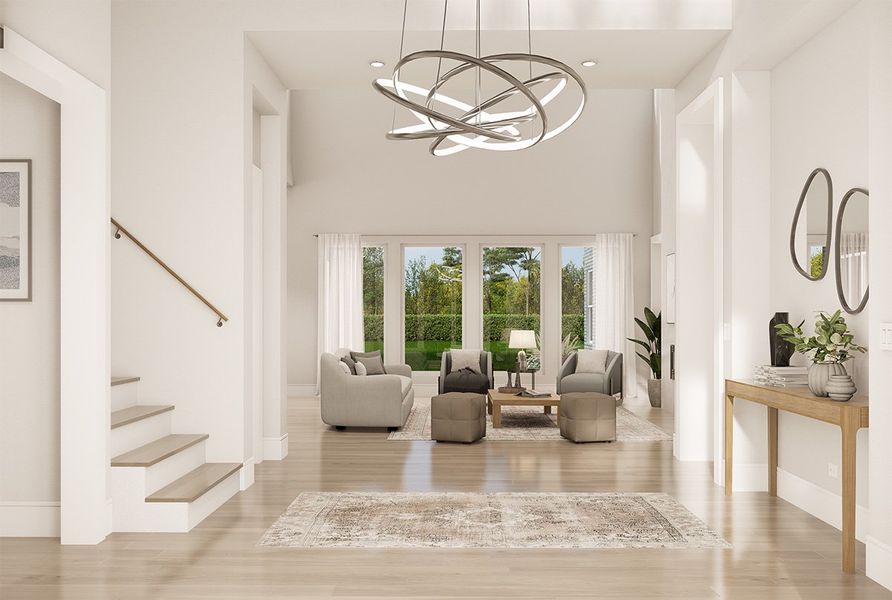 Representative furnished interior of a home built from the Catalina by Landon Homes in Fields - Brookside North, Frisco (Image 6). Representative furnished interior of a home built from the Catalina by Landon Homes in Fields - Brookside North, Frisco (Image 6).