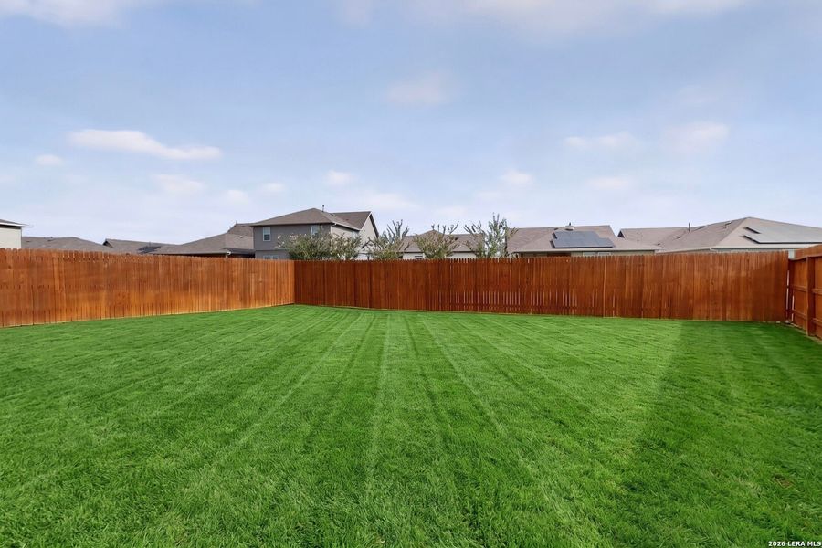 Exterior details and patio area of a home in Saengerhalle Meadows, New Braunfels (Image 3).