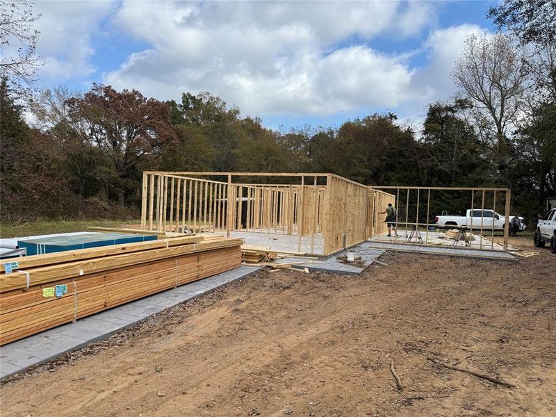 In-progress construction of a new home in , Mount Vernon, TX (Image 13).