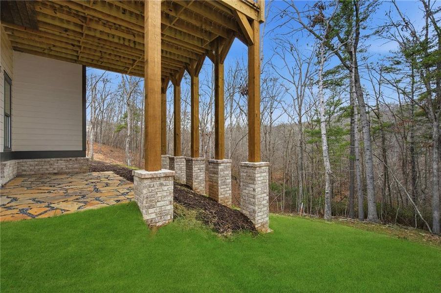 Exterior details and patio area of a home in , Dawsonville (Image 27).