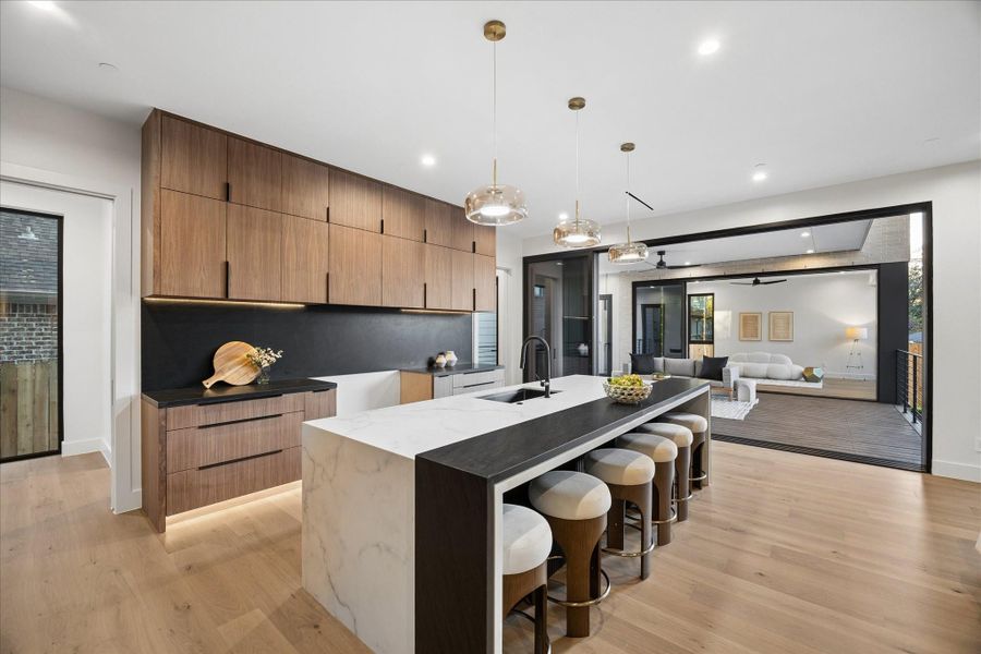 Furnished interior view inside a new home in , Bellaire (Image 17).