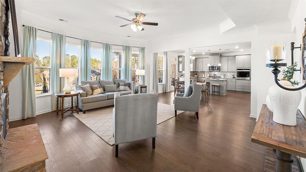 Furnished interior view inside a new home in Westland, Bogart (Image 9).