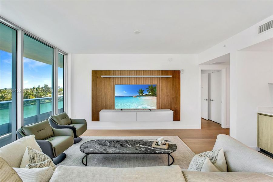Furnished interior view inside a new home in , Miami Beach (Image 20).