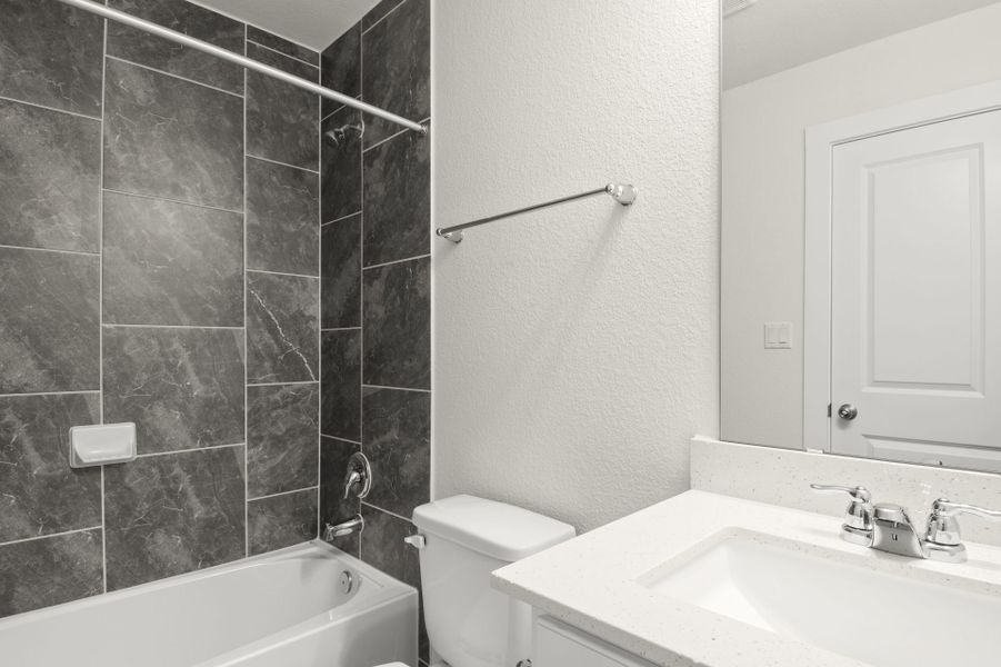 Furnished interior view inside a new home in Saddle Creek Twinhomes, Georgetown (Image 6).