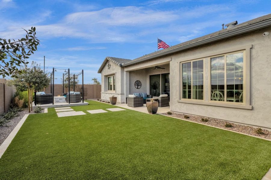 Representative exterior details of a home built from the Residence Six by Blandford Homes in Earnhardt Ranch, Chandler (Image 3).