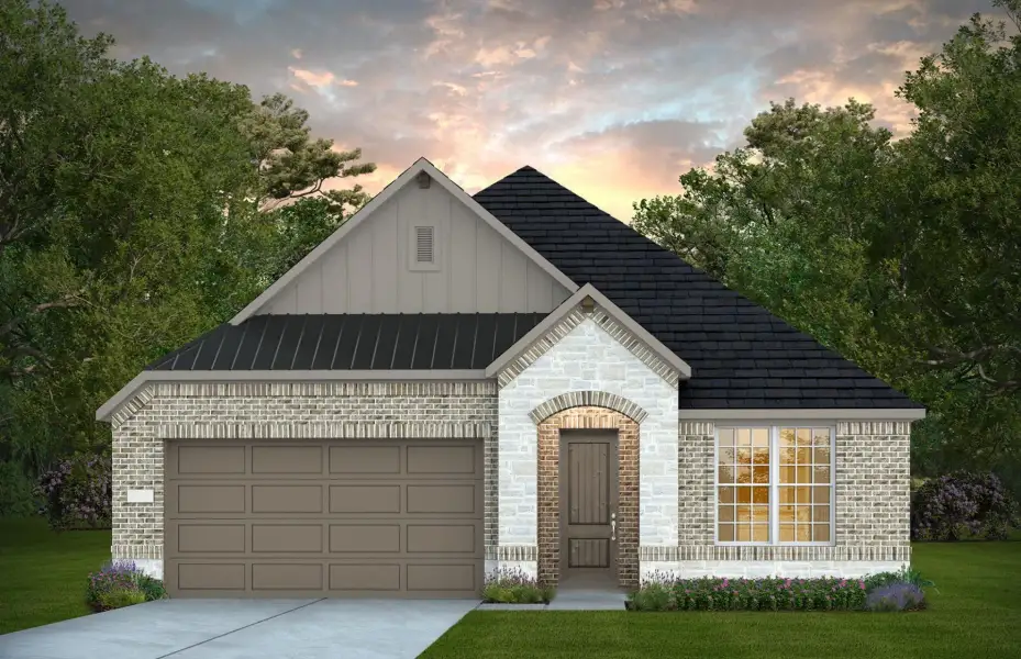 Representative exterior photo of a completed home built from the Doucette by Pulte Homes in Spring Branch Preserve, Montgomery, TX (Image 20).