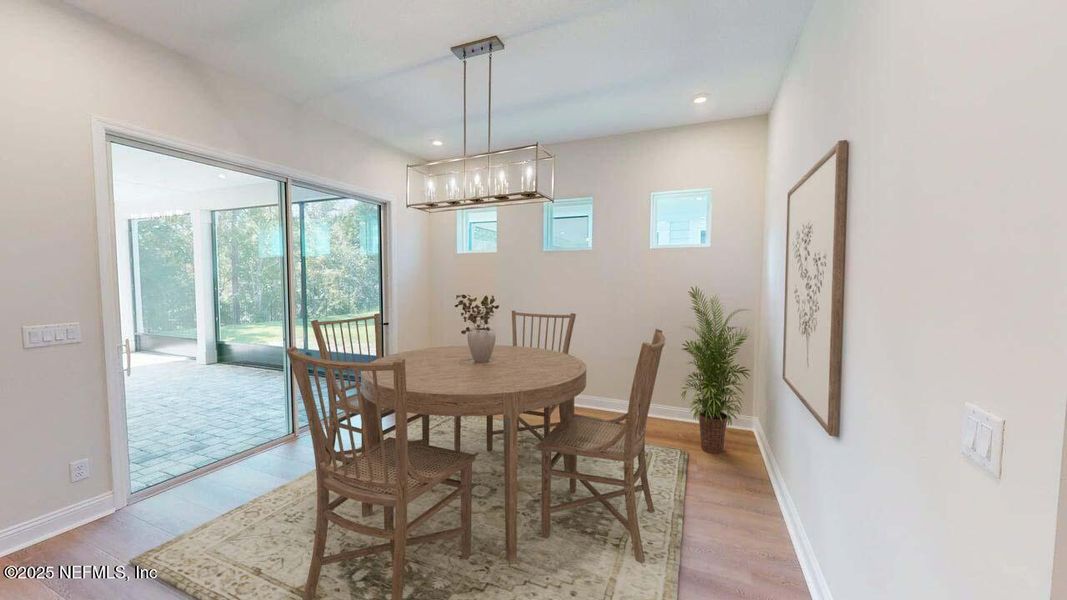 Furnished interior view inside a new home in RiverTown - WaterSong, St. Johns (Image 8).