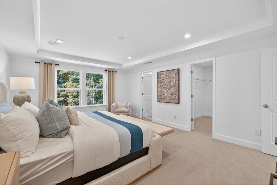 Representative furnished interior of a home built from the Hampton by Pulte Homes in Watermist at Mirror Lake, Villa Rica (Image 14).