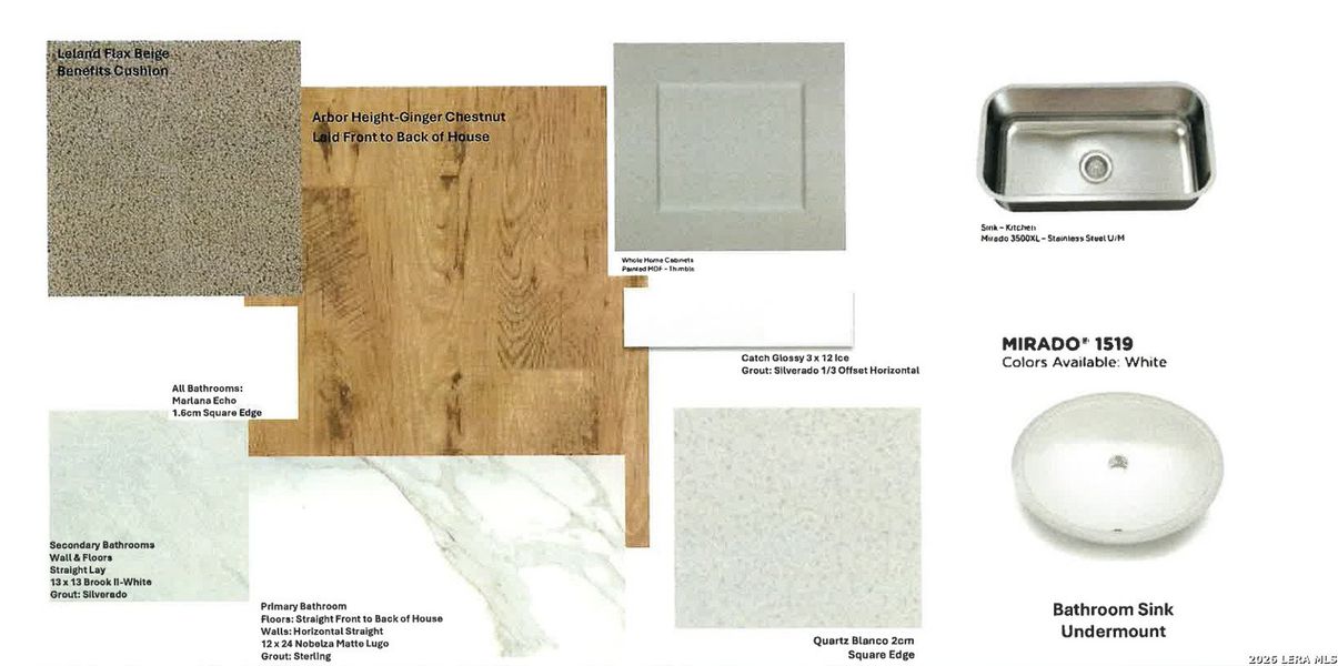 Sample of building materials used in homes in Summerlin, San Antonio (Image 4).