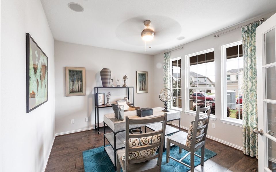 Representative furnished interior of a home built from the Snowmass by CastleRock Communities in Sanctuary, Salado (Image 7).