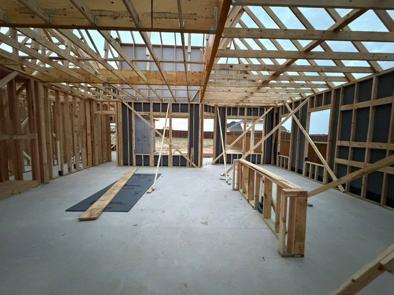 In-progress construction of a new home in Covenant Springs, Springtown, TX (Image 4).