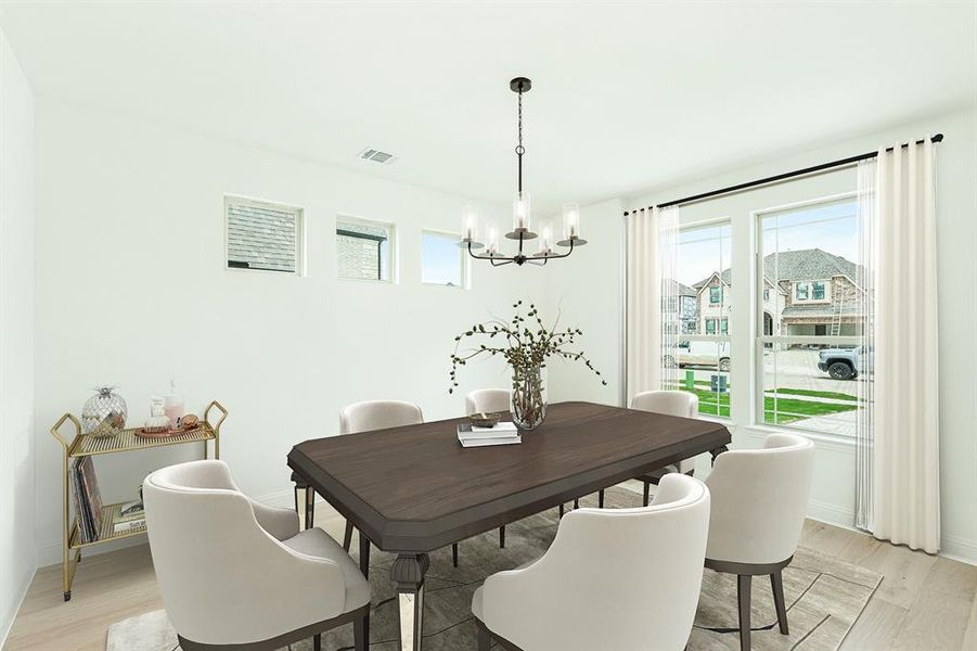 Furnished interior view inside a new home in Mosaic, Celina (Image 13).