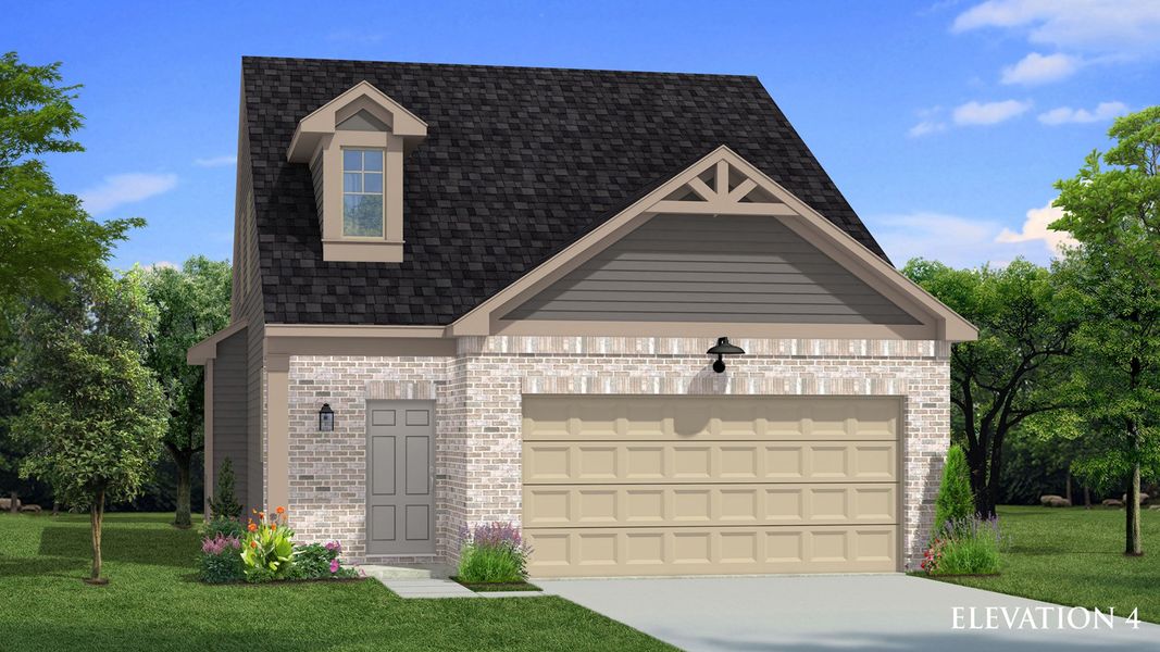 Representative exterior photo of a completed home built from the Emma by DRB Homes in Abbotts Crossing, Conyers, GA (Image 21). Representative exterior photo of a completed home built from the Emma by DRB Homes in Abbotts Crossing, Conyers, GA (Image 21).