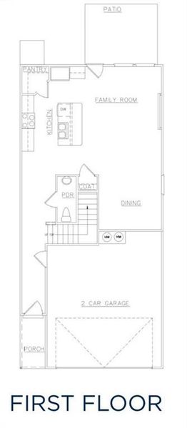 2D floor plan layout of this home in Carolina, Palmetto, GA (Image 3).