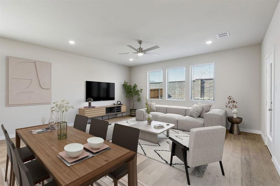 Living Room in the Holden home plan by Trophy Signature Homes – REPRESENTATIVE PHOTO