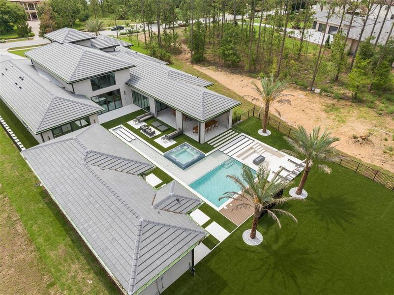 Front exterior of a new home in , Montverde, FL, highlighting curb appeal (Image 40).