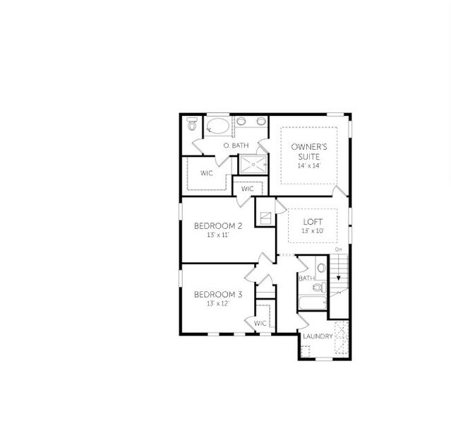 2D floor plan layout of this home in TrailMark, St. Augustine, FL (Image 4). 2D floor plan layout of this home in TrailMark, St. Augustine, FL (Image 4).