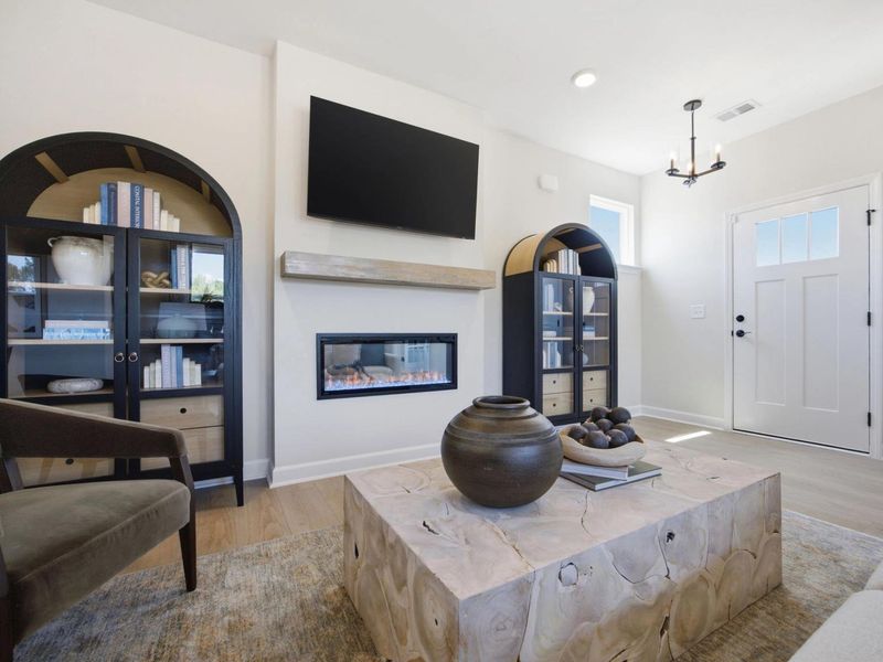 Representative furnished interior of a home built from the The Burke C by Davidson Homes LLC in Forestville Yard, Knightdale (Image 19). Representative furnished interior of a home built from the The Burke C by Davidson Homes LLC in Forestville Yard, Knightdale (Image 19).