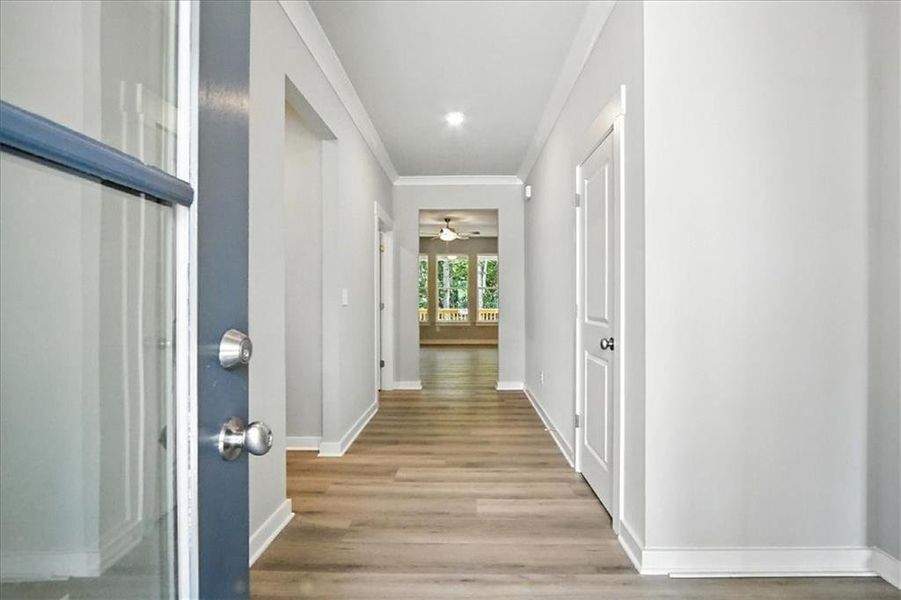 Spacious, unfurnished interior of a new home in Traditions of Braselton, Jefferson (Image 38).