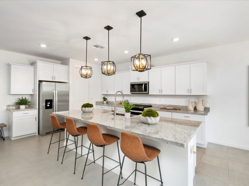 Kitchen in Bailey Floorplan at Bella Vista Trails