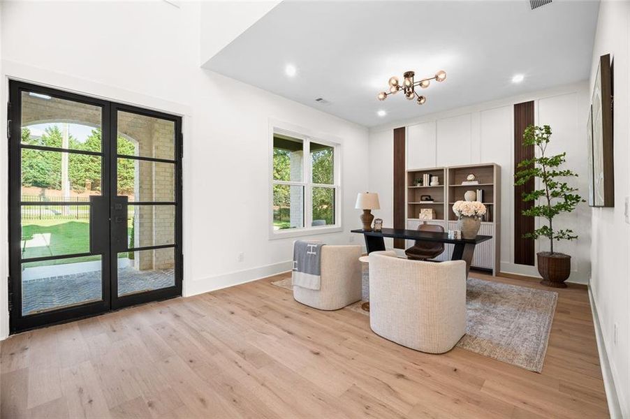 Furnished interior view inside a new home in , Lawrenceville (Image 50).