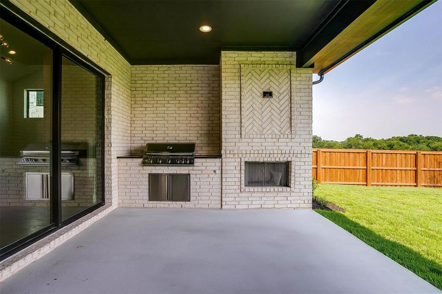 View of patio / terrace with a grill